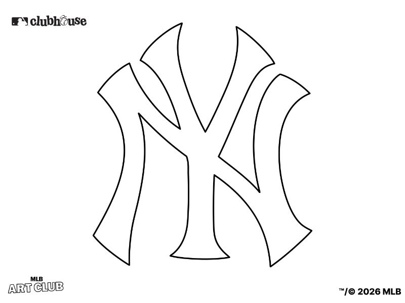 New York Yankees Logo Coloring Page