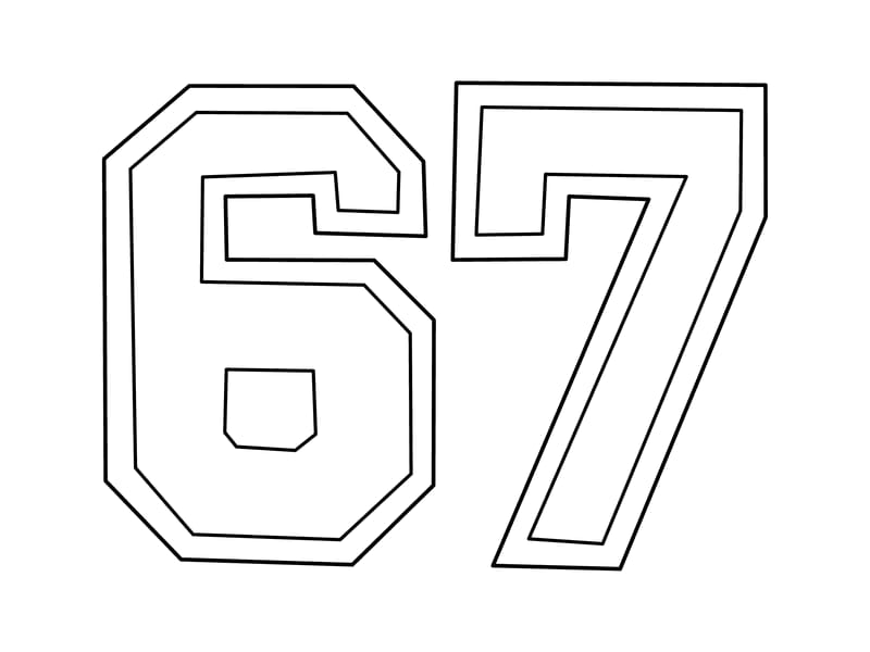 67 Sport Coloring Page