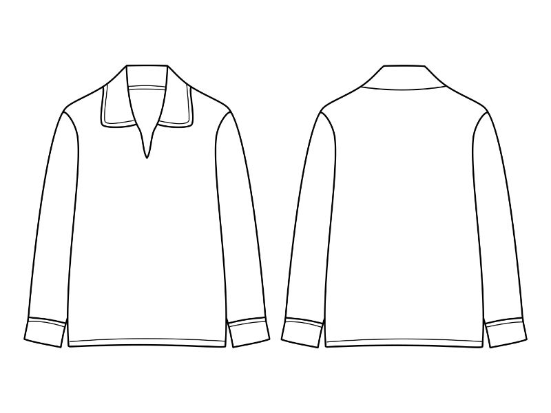 Long Sleeve Shirt Coloring Page