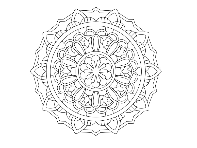 Mandala Coloring Page