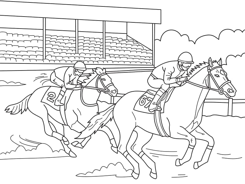 67 Horse Coloring Page