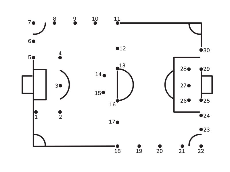 Soccer Connect Dots Coloring Page
