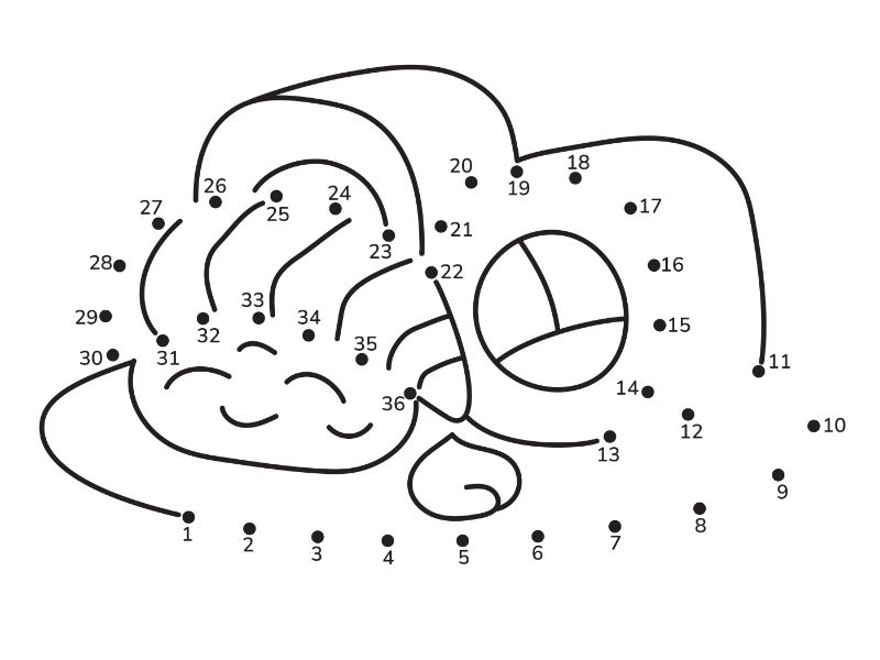 Sushi Dot Coloring Page