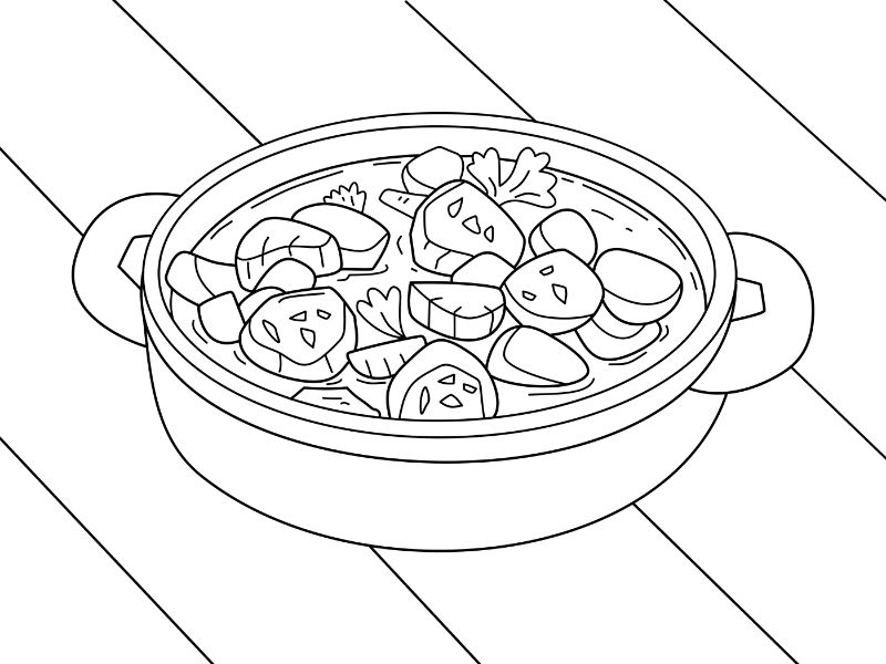 Irish Stew Coloring Page