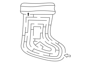 Wintermaze Coloring Page