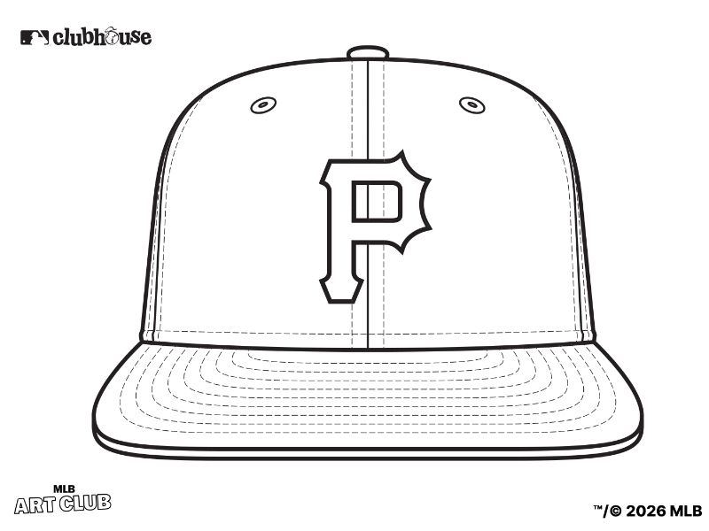 Pittsburgh Pirates Hat Coloring Page