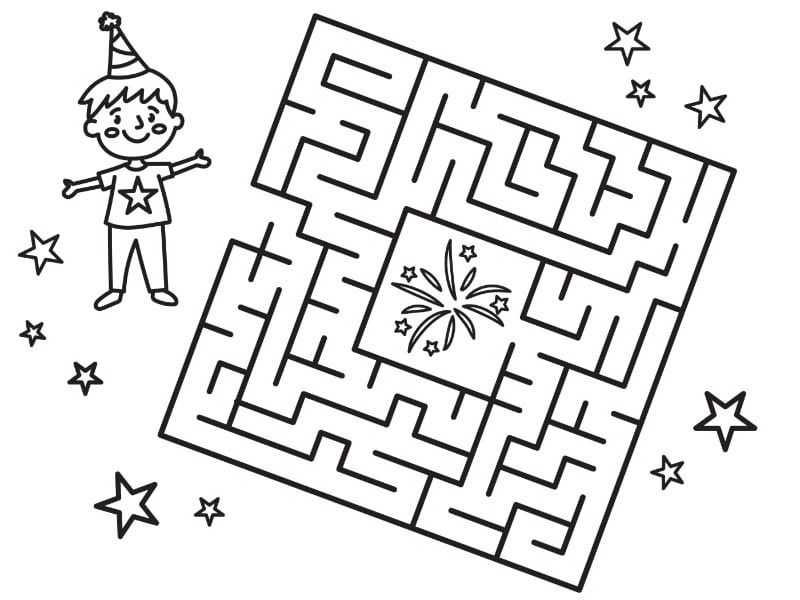 MazeNY2026 Coloring Page