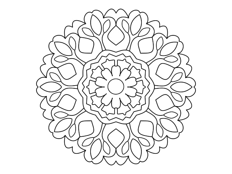 Mandala Coloring Page