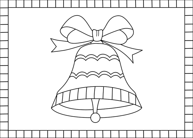 Card Bell Coloring Page