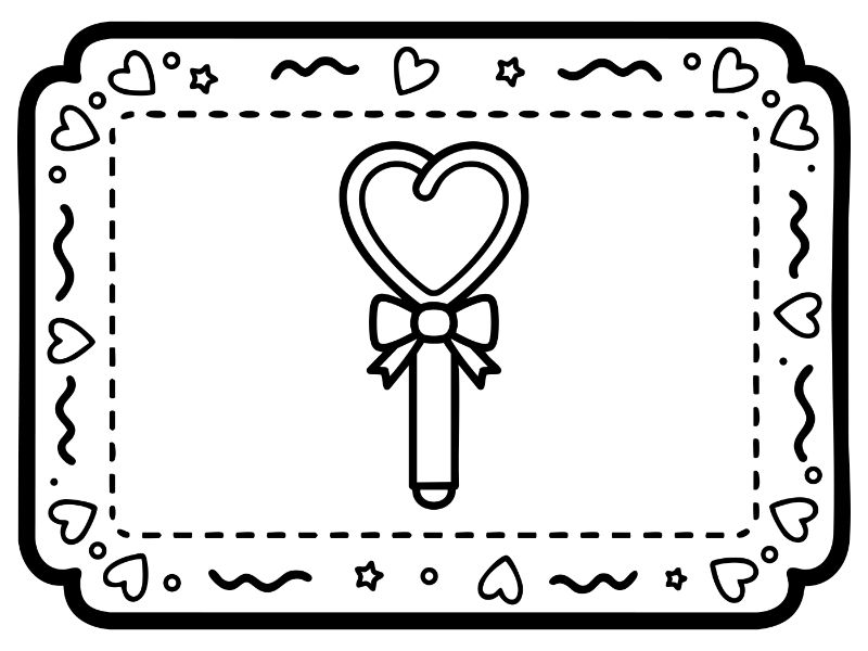 HeartCards Coloring Page
