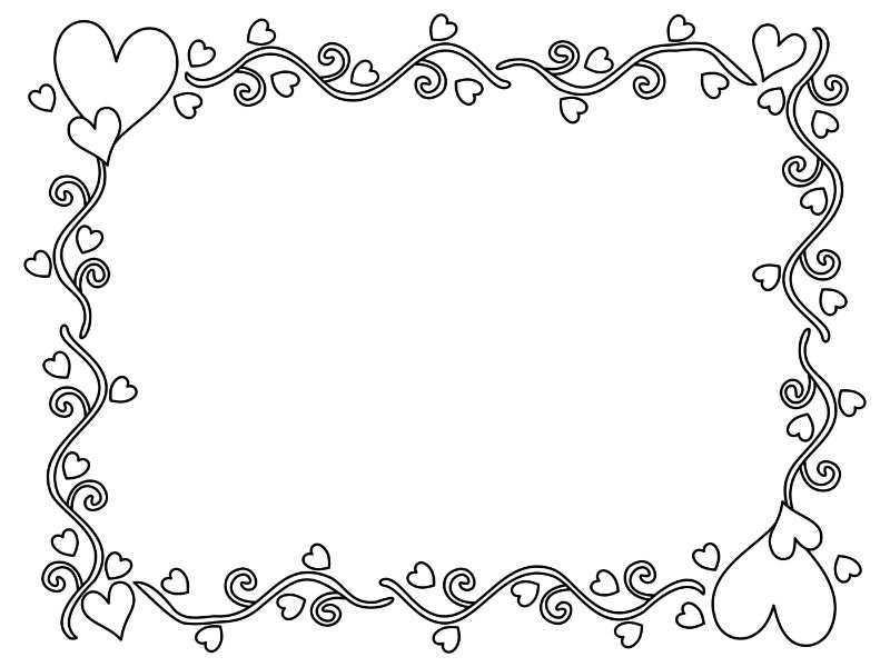 HeartCards Coloring Page
