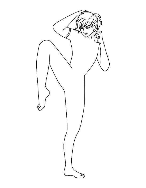 Superhero Coloring Page