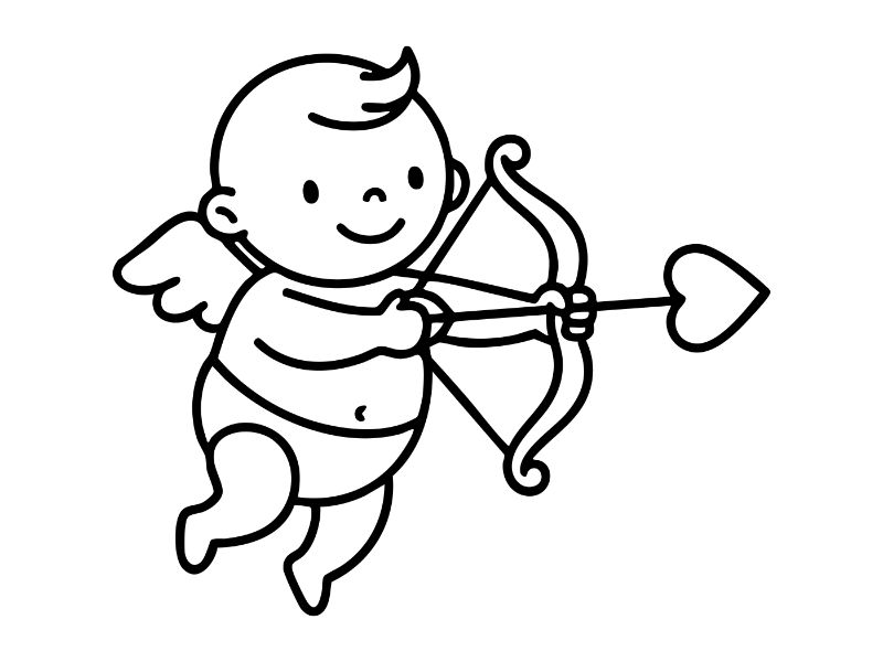 Cupid Coloring Page