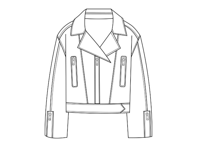 Leather Jacket Coloring Page