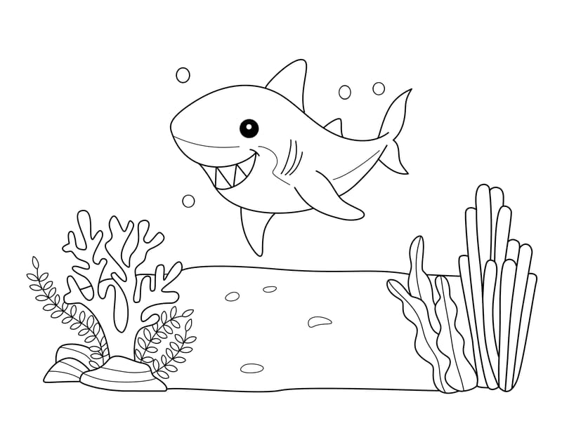 Shark Coloring Page