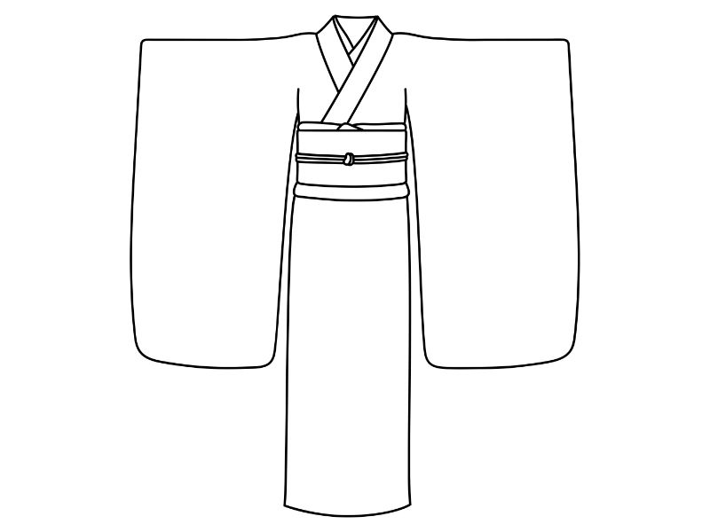 Kimono Coloring Page