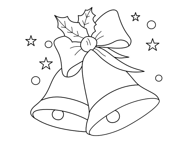 Holiday Bells Coloring Page