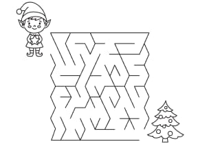 Wintermaze Coloring Page