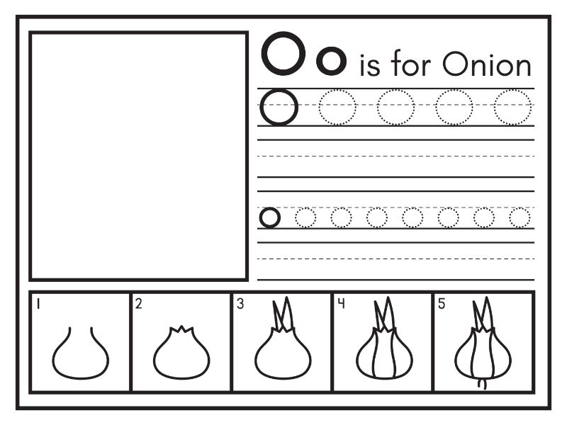 O Coloring Page