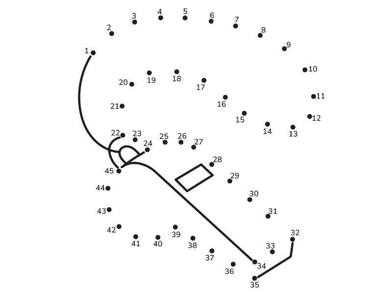Soccer Connect Dots Coloring Page