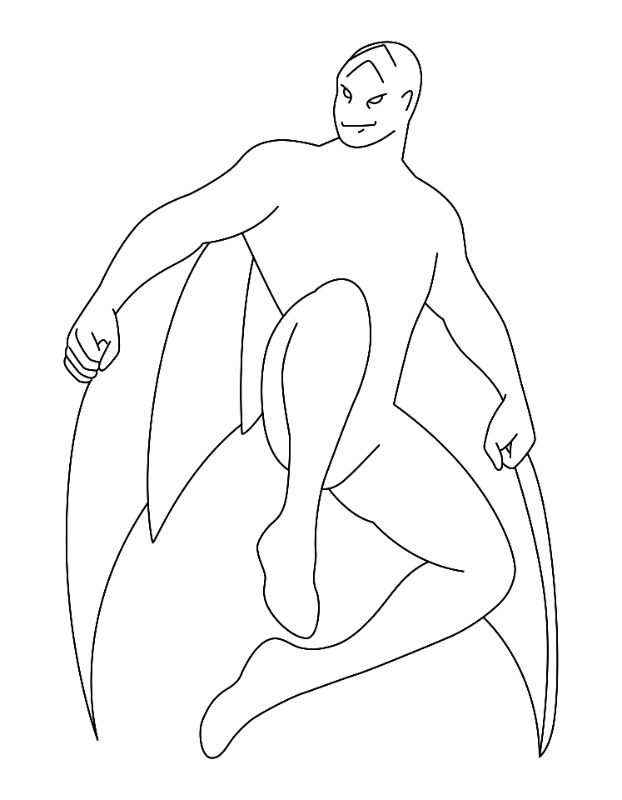 Villain Coloring Page