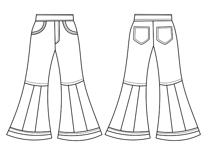 Flair Jeans Coloring Page