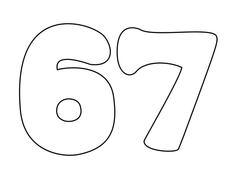 67 Bubble Coloring Page