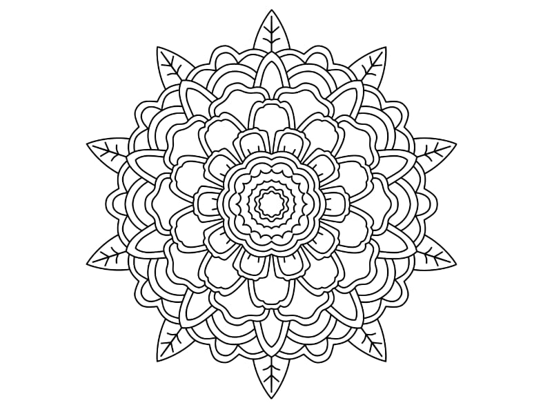 Mandala Coloring Page