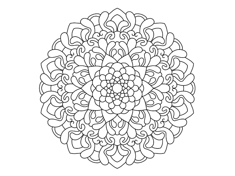Mandala Coloring Page