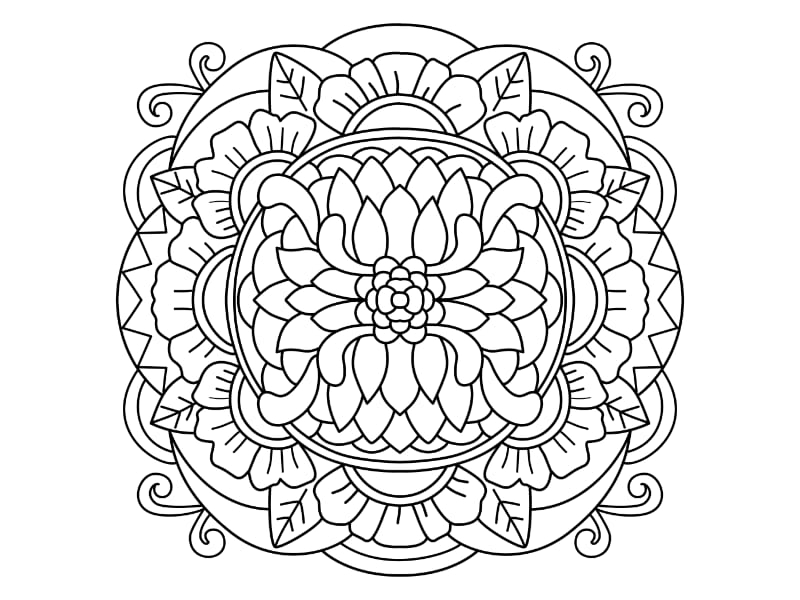 Mandala Coloring Page