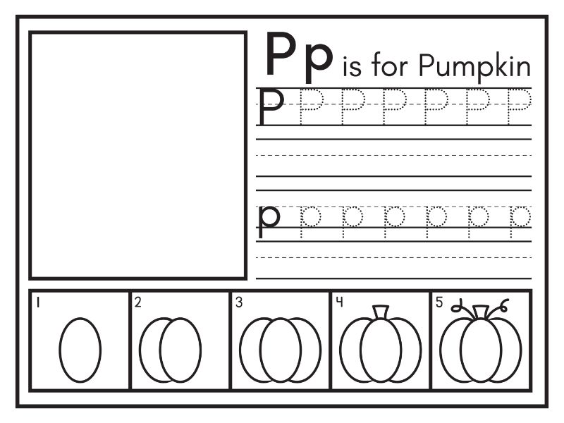 P Coloring Page