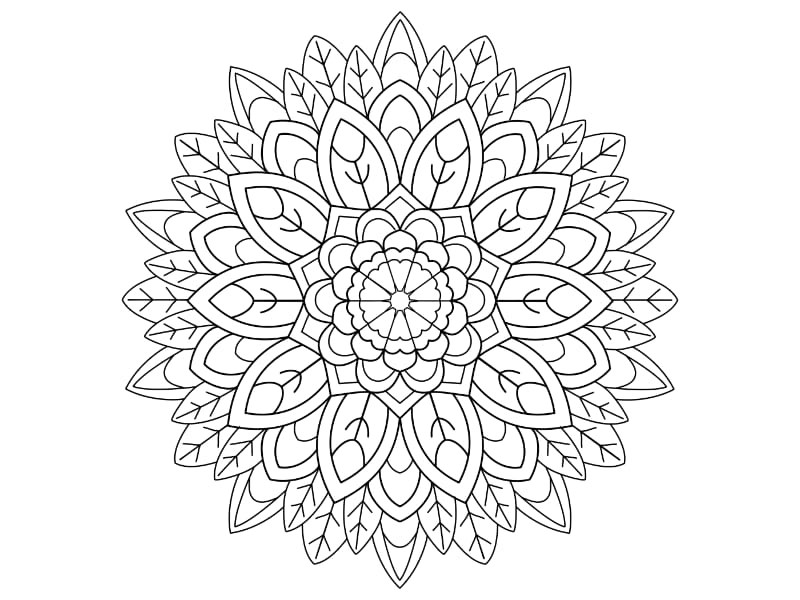 Mandala Coloring Page