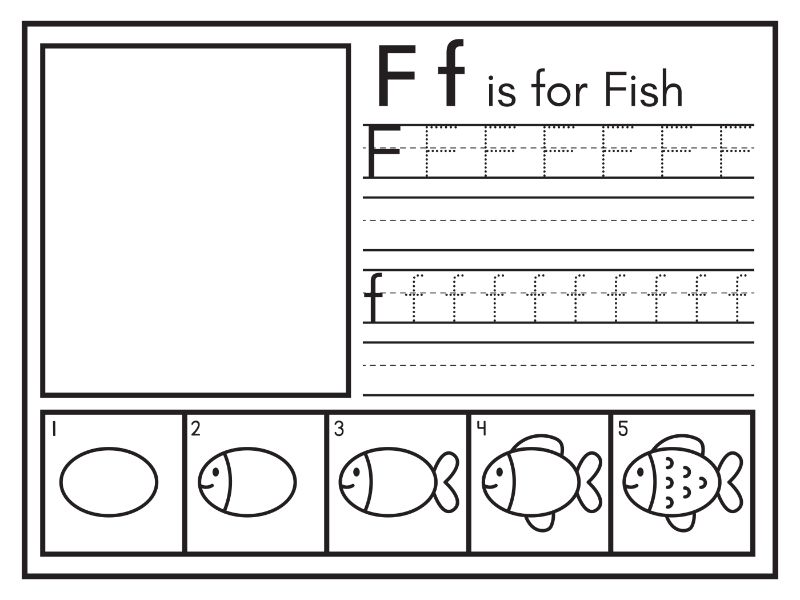 F Coloring Page