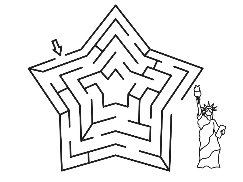 Maze NYC Coloring Page