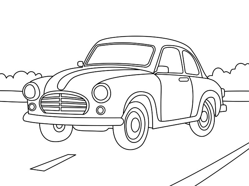 Car Coloring Page