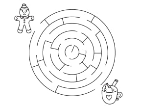 Wintermaze Coloring Page