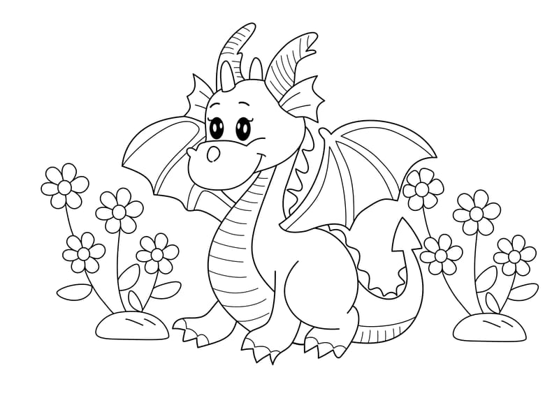 Dragon Coloring Page