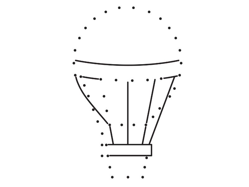 Connect Dots Hot Air Balloon Coloring Page